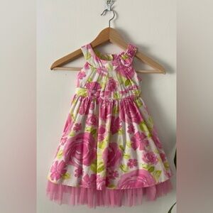 Floral Pink Kids Dress
